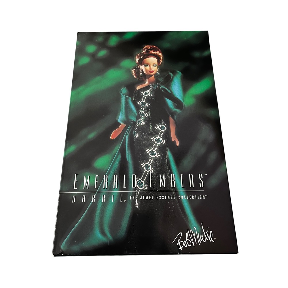 Emerald Embers‎ Barbie The Jewel Essence Collection Bob Mackie Doll Box